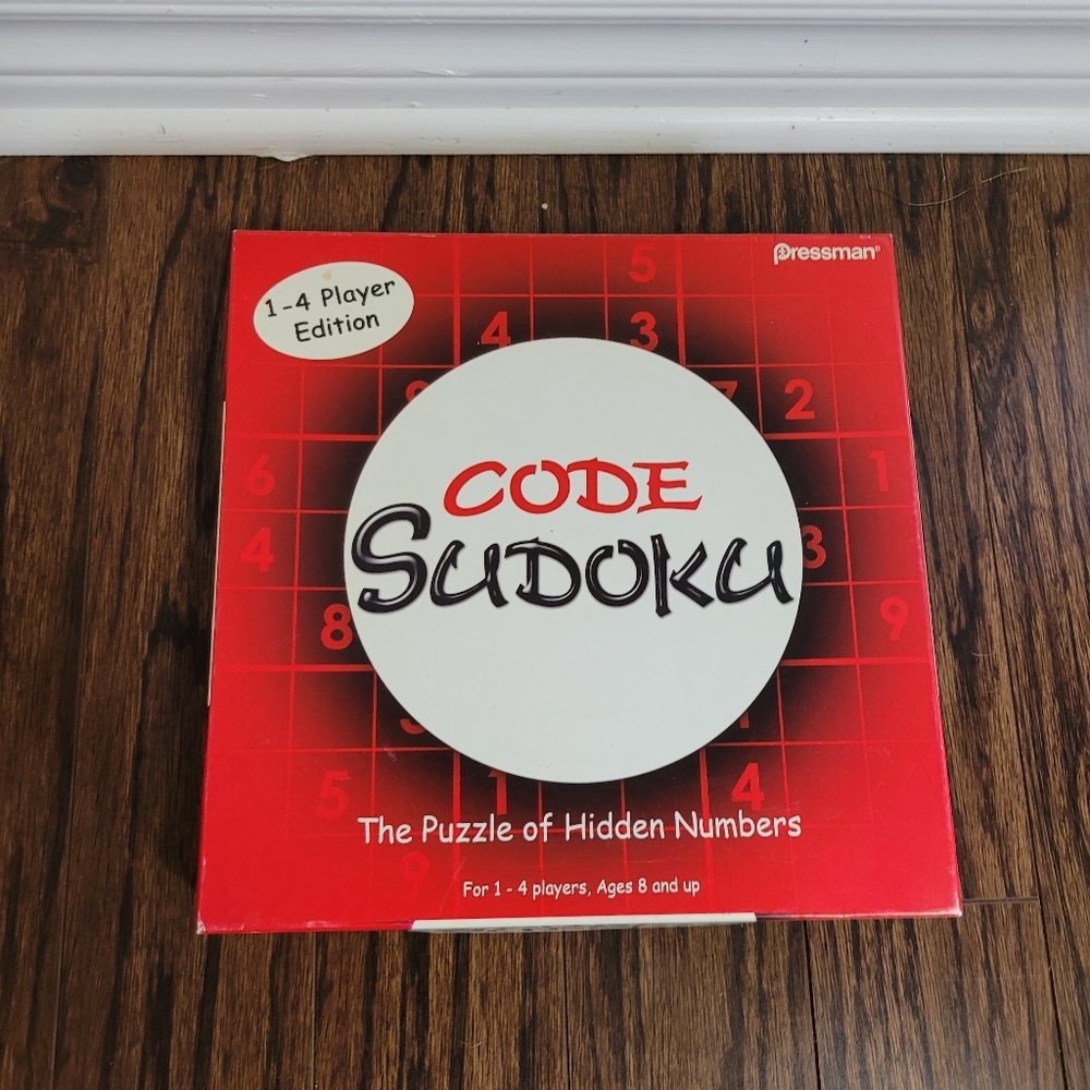 💕 Code Sudoku Board Game By Pressman Family Game Night Educational Complete